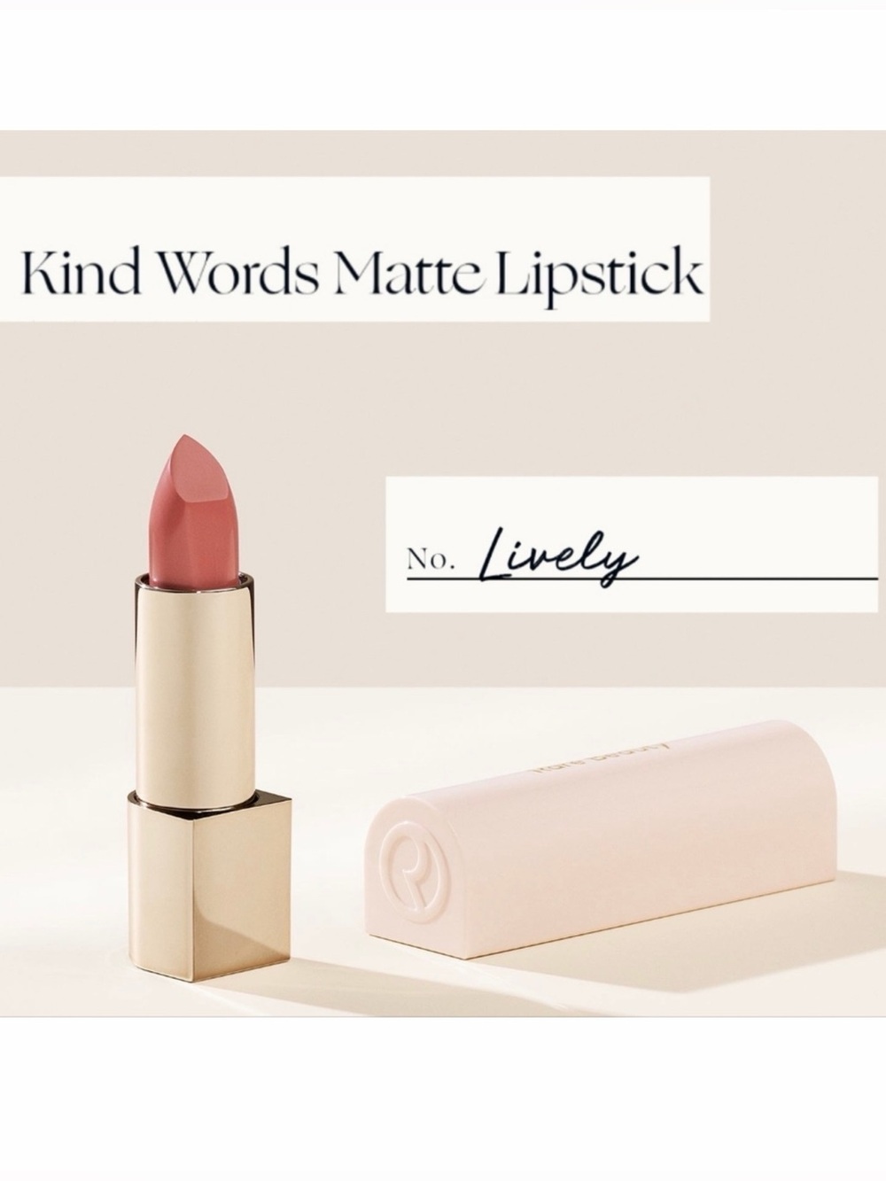 Rare Beauty Kind Words Matte Lipstick Lively Rose Pink Brand New In Box - Picture 1 of 8